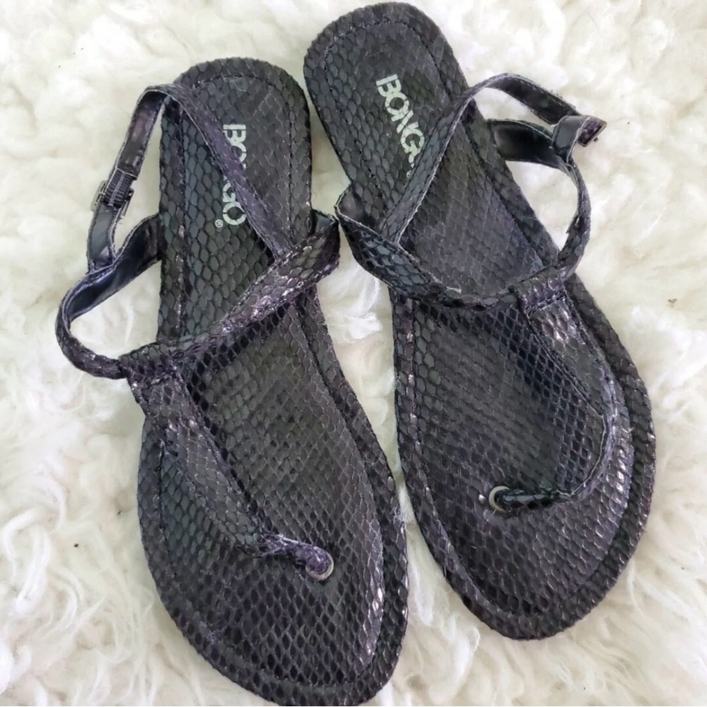 NWOT - Bongo - Snakeprint Sandals‎
